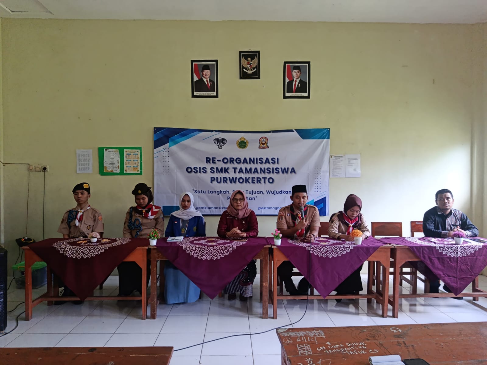 Estafet Kepemimpinan: Reorganisasi OSIS dan Pramuka SMK Tamansiswa Purwokerto 2026